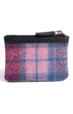 Harris Tweed Coin Purse -Best Fashion Shoes Shop CT05051PASTELPINK 1