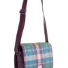 Harris Tweed Crossbody Bag -Best Fashion Shoes Shop CT05056GREENPURPLEPLAID