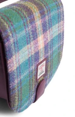 Harris Tweed Crossbody Bag -Best Fashion Shoes Shop CT05056GREENPURPLEPLAID 2