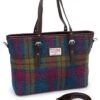 Harris Tweed Spey Tote Bag -Best Fashion Shoes Shop CT15029RRASPBLUEGREEN