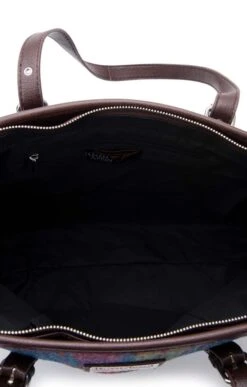 Harris Tweed Spey Tote Bag -Best Fashion Shoes Shop CT15029RRASPBLUEGREEN 3