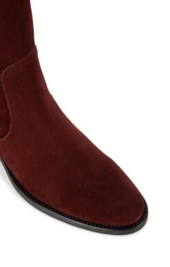 Long Suede Boot 29 Long Suede Boot -Best Fashion Shoes Shop TA00323BURGUNDY 2 1