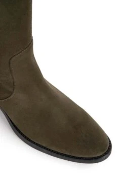 Long Suede Boot 39 Long Suede Boot -Best Fashion Shoes Shop TA00323DKGREEN 2 1