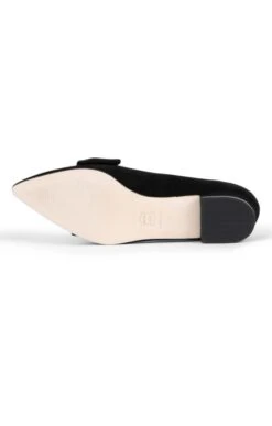 Suede Bow Slipper -Best Fashion Shoes Shop TA00337BLACK 3 1