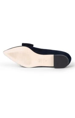 Suede Bow Slipper -Best Fashion Shoes Shop TA00337NAVY 3 1