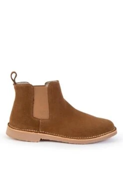 Ladies Suede Chelsea Boot -Best Fashion Shoes Shop TA00389CAMEL 2