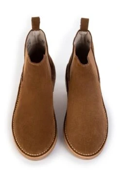 Ladies Suede Chelsea Boot -Best Fashion Shoes Shop TA00389CAMEL 4