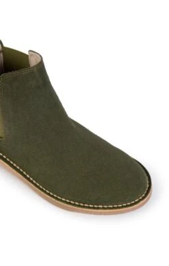 Ladies Suede Chelsea Boot -Best Fashion Shoes Shop TA00389KHAKI 1