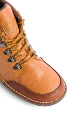 Ladies Two Tone Leather Boot -Best Fashion Shoes Shop TA00390HONEYDKBROWN 2