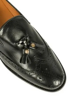 Brogue Tassel Loafer -Best Fashion Shoes Shop TA00406BLACK 3