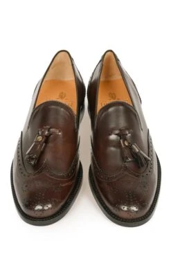 Brogue Tassel Loafer -Best Fashion Shoes Shop TA00406DARKBROWN 4