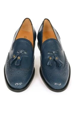 Brogue Tassel Loafer -Best Fashion Shoes Shop TA00406NAVY 4