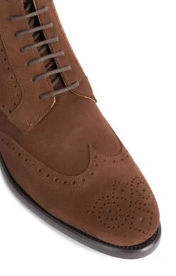 Men's Brogue Ankle Boots -Best Fashion Shoes Shop TA00661MIDBROWNSUEDE 2