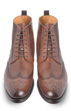 Men's Brogue Ankle Boots -Best Fashion Shoes Shop TA00661TANLTHR 4