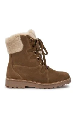 Ladies Sheepskin Waterproof Boot -Best Fashion Shoes Shop TA04203TAN 1