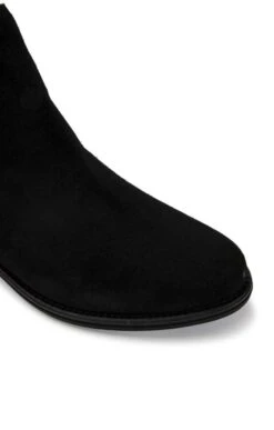 Ladies Suede Ankle Boot -Best Fashion Shoes Shop TA04207BLACK 2