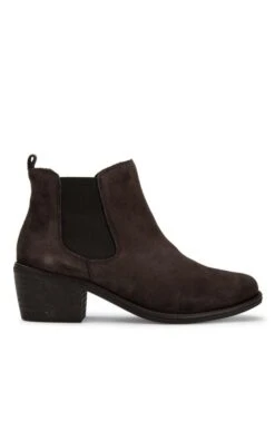 Ladies Suede Ankle Boot -Best Fashion Shoes Shop TA04207DKBROWN 1