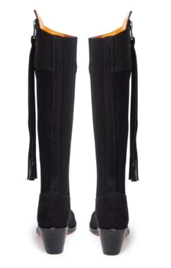 Ladies Suede Riding Boot -Best Fashion Shoes Shop TA04217BLACK 6
