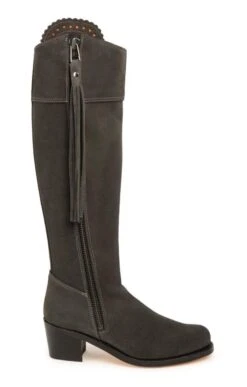 Ladies Suede Riding Boot 36 Ladies Suede Riding Boot -Best Fashion Shoes Shop TA04217GREY 1 1