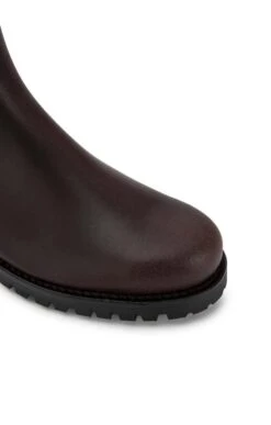 Ladies Mid Riding Boot -Best Fashion Shoes Shop TA04219DKBROWN 2