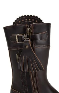 Ladies Mid Riding Boot -Best Fashion Shoes Shop TA04219DKBROWN 3