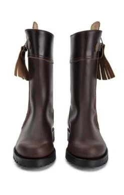 Ladies Mid Riding Boot -Best Fashion Shoes Shop TA04219DKBROWN 5