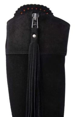 Ladies Extra Fit Suede Riding Boot -Best Fashion Shoes Shop TA04227BLACK 3