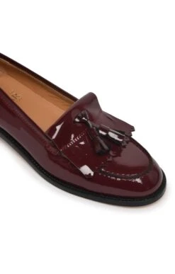 Patent Tassel Loafer 25 Patent Tassel Loafer -Best Fashion Shoes Shop TA05000BURGUNDY 2