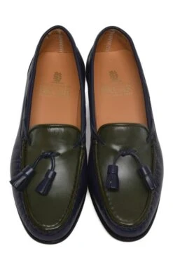 Contrast Tassel Moccasin -Best Fashion Shoes Shop TA05001NAVYFOREST 4