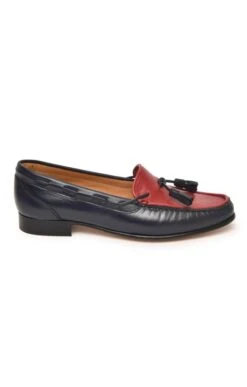 Contrast Tassel Moccasin -Best Fashion Shoes Shop TA05001NAVYRED 1