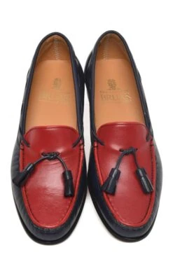Contrast Tassel Moccasin -Best Fashion Shoes Shop TA05001NAVYRED 4