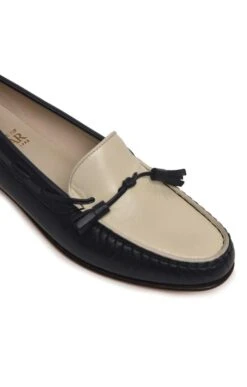 Contrast Tassel Moccasin -Best Fashion Shoes Shop TA05001NAVYWHITE 2
