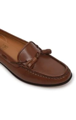 Soft Leather Tassel Moccasin -Best Fashion Shoes Shop TA05004MIDBROWN 2