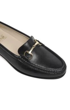 Soft Leather Snaffle Moccasin -Best Fashion Shoes Shop TA05006BLACK 2