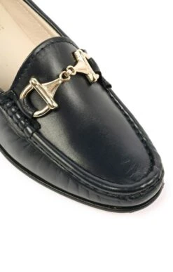 Soft Leather Snaffle Moccasin -Best Fashion Shoes Shop TA05006NAVY 2