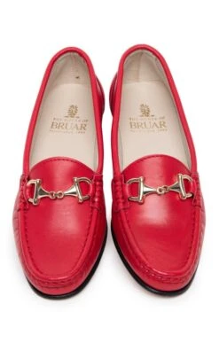 Soft Leather Snaffle Moccasin -Best Fashion Shoes Shop TA05006RED 4