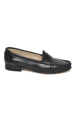 Soft Leather Penny Moccasin -Best Fashion Shoes Shop TA05009BLACK 1