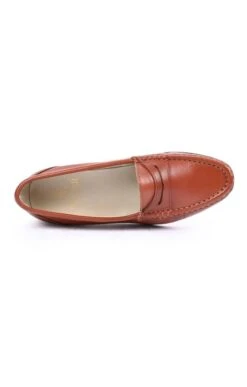 Soft Leather Penny Moccasin -Best Fashion Shoes Shop TA05009MIDBROWN 1