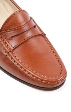 Soft Leather Penny Moccasin -Best Fashion Shoes Shop TA05009MIDBROWN 2 1