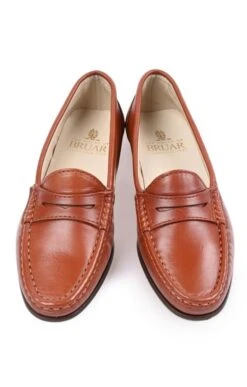 Soft Leather Penny Moccasin -Best Fashion Shoes Shop TA05009MIDBROWN 4