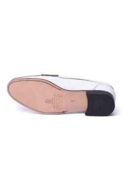 Soft Leather Penny Moccasin -Best Fashion Shoes Shop TA05009OFFWHITE 2