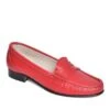 Soft Leather Penny Moccasin 2 Soft Leather Penny Moccasin -Best Fashion Shoes Shop TA05009RED