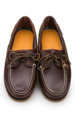 Mens Timberland 2 Eye Boat Shoe -Best Fashion Shoes Shop TA05119BROWNLEATHER 4