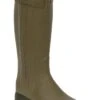 Le Chameau Leather Lined Wellies -Best Fashion Shoes Shop TA05150GREEN