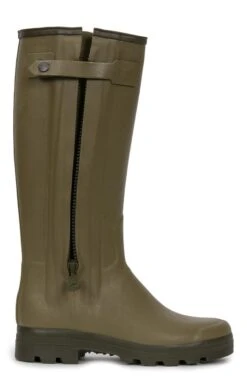 Le Chameau Leather Lined Wellies -Best Fashion Shoes Shop TA05150GREEN 3