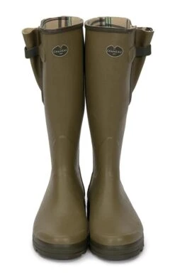 Mens Cotton Lined Gusset Welly -Best Fashion Shoes Shop TA05355GREEN 4