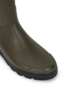 Mens Cotton Lined Gusset Welly -Best Fashion Shoes Shop TA05355OLIVE 2