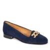 Suede Pump With Chain -Best Fashion Shoes Shop TA05356NAVY