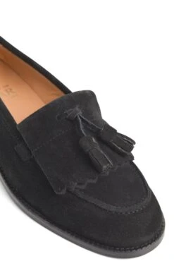 Ladies Suede Tassel Loafer 21 Ladies Suede Tassel Loafer -Best Fashion Shoes Shop TA05360BLACK 2