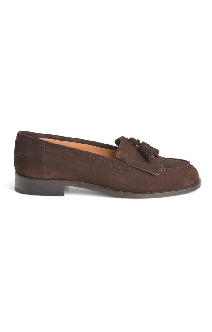 Ladies Suede Tassel Loafer 8 Ladies Suede Tassel Loafer - Image 6